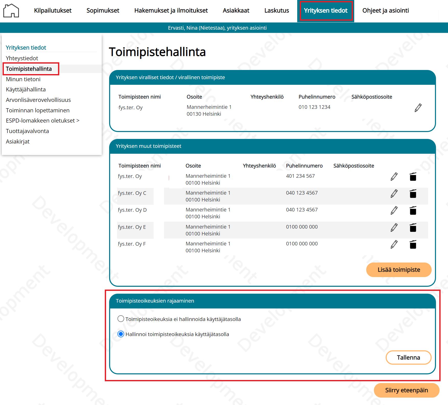 Ohje Palveluntuottaja: Käyttäjähallinta - Polycon