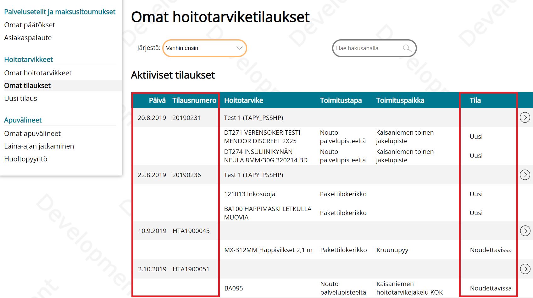 Ohje Hoitotarvikkeet - Polycon